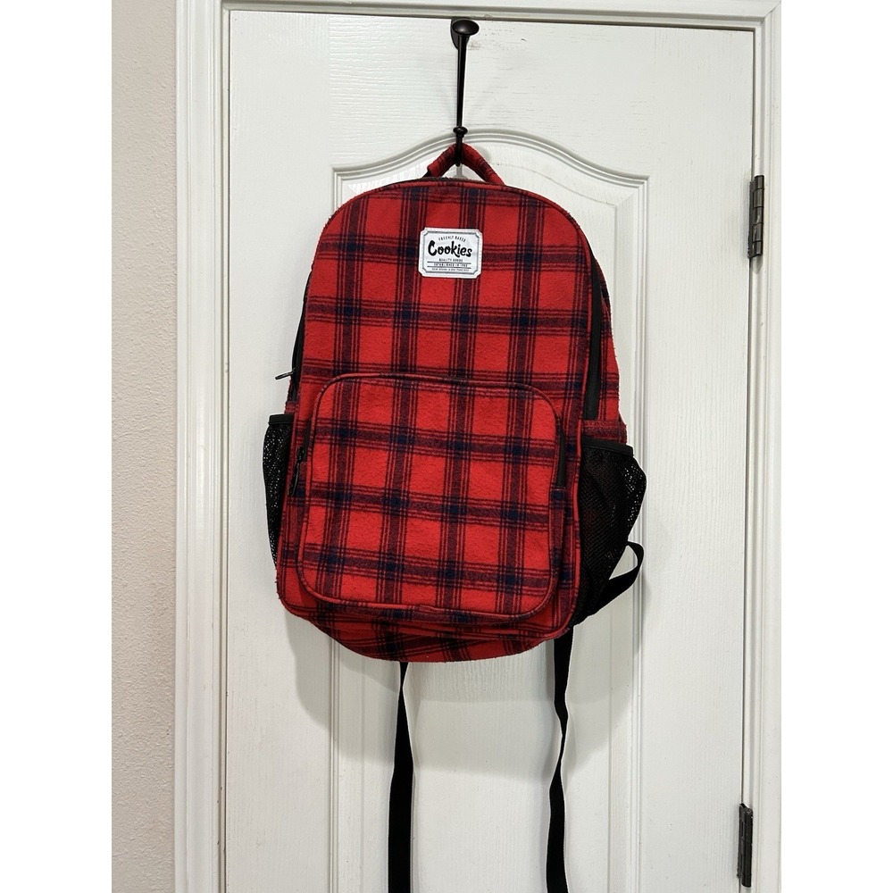 Cookies Lumberjack "Smell Proof" Plaid Flannel Backpack Authentic Cookies Bag